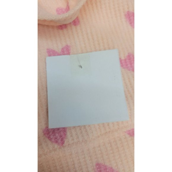 Girls' Cozy Waffle Top Cat & Jack Soft Peach Medium - Picture 4 of 8